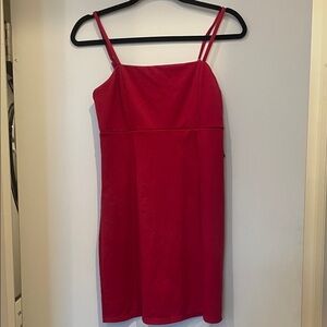 Red Spaghetti Strap Dress
